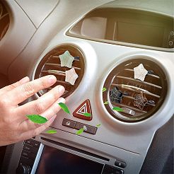 5шт звезды драгоценных камней автомобильные вентиляционные зажимы AJEW-PH00496-01