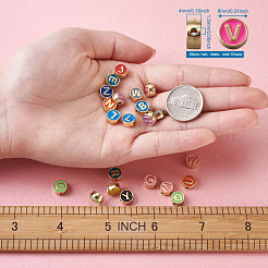 Сплав эмалевые бусины-разделители&nbsp;ENAM-FW0001-001-NR