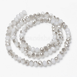 Стеклянные бусины с гальваническим покрытием &nbsp;EGLA-A034-J10mm-E05