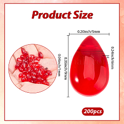 200 шт. Прозрачные стеклянные бусины GGLA-SP0001-04