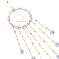 Подвесные украшения в виде звезды из латуни&nbsp;HJEW-JM02765-07