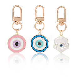 3 шт. подвеска из сплава с эмалью от сглаза HJEW-CP00035