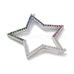 Латунное покрытие стойки микро паве кубический цирконий соединительные подвески&nbsp;KK-G515-42P-02