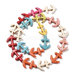 Синтетических нитей бирюзовые бусы X-G-B140-J01