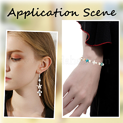 60 шт. синтетические бирюзовые эмалевые бусины G-SC0002-82