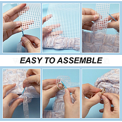 Квадратные пластиковые листы холста DIY-WH0504-117