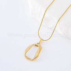 3 шт. геометрические витые овальные подвески из нержавеющей стали с белой эмалью для женщин LV4552