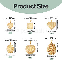 6 шт. 6 подвески-медальоны из нержавеющей стали 316&nbsp;STAS-TA0003-40