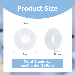 500шт 2 цвета резиновые уплотнительные кольца&nbsp;KY-HS0001-01