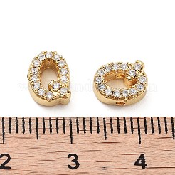 Покрытие стойки латунь микропаве прозрачные кубические циркониевые бусины&nbsp;KK-G500-30G-Q