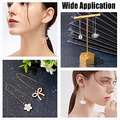 24 шт. 2-х цветная латунная фурнитура для сережек-гвоздиков KK-CN0002-04