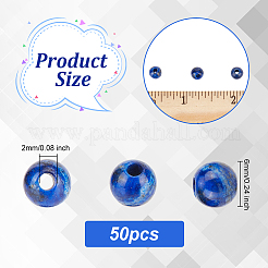 Природный лазурит бисером&nbsp;G-OC0003-81A