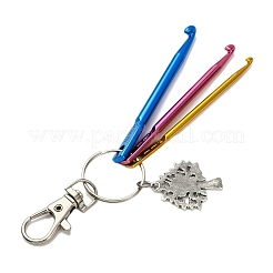 Алюминиевые крючки для вязания и подвесные украшения из сплава&nbsp;KEYC-JKC01417-03