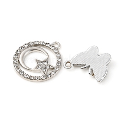 20шт 20 стиля подвески из сплава с кристаллами и стразами FIND-YW0003-07