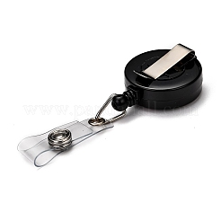 Плоская круглая катушка для бейджа из абс-пластика&nbsp;AJEW-I053-37K