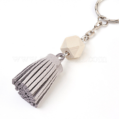 Брелок с кисточкой из искусственной замши KEYC-JKC00165-M