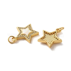 Латунь микропаве циркония с подвесками из синтетического опала&nbsp;KK-D096-13G