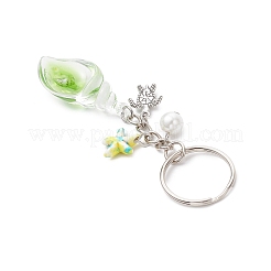 Брелки в форме ракушки из акрила&nbsp;KEYC-JKC01322-02