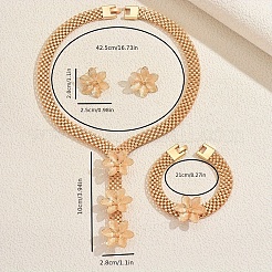 Элегантные комплекты из сплава с цветочными браслетами&nbsp;KO4302