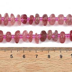 Природного кварца клубники нитей бисера&nbsp;G-F821-B03-01