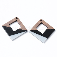 Подвески из смолы и ореха RESI-N025-006A-B03