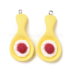 Подвески из непрозрачной смолы RESI-G032-F04