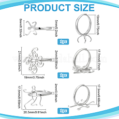 3 шт. 3 стиля регулируемых латунных колец FIND-PH0025-87