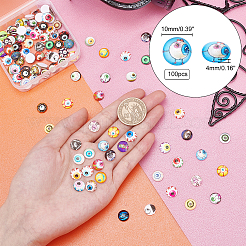 Кабошоны из стекла&nbsp;GLAA-PH0001-18B