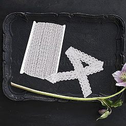 Кружевная отделка из полиэстера с вышивкой в этническом стиле&nbsp;OCOR-WH0070-20B