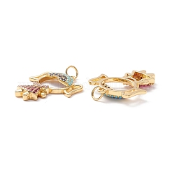 Латунные подвески из микро-паве ZIRC-Z019-38G-NR