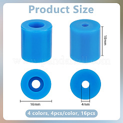 16шт 4-х цветный силиконовый амортизатор FIND-OC0003-83