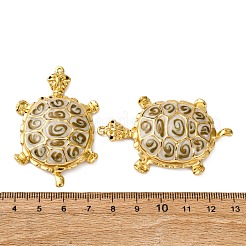 Большие эмалевые подвески из нержавеющей стали 304&nbsp;STAS-L299-24G-01