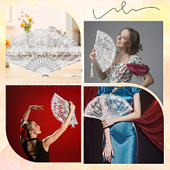 Кружевной веер&nbsp;AJEW-WH20090-001C