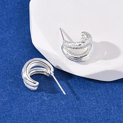 Латунь серьги&nbsp;EJEW-A143-14S