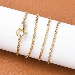 Ионное покрытие (ip) 304 нержавеющая сталь кабель цепи ожерелья&nbsp;NJEW-M124-01G