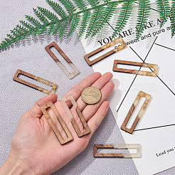 Большие подвески из смолы и дерева&nbsp;RESI-CJ0001-20