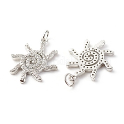 Латунные микропаве прозрачные подвески с фианитом&nbsp;ZIRC-P094-23P-RS