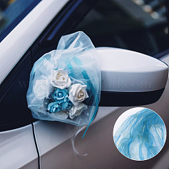 Кружевная ткань из органзы градиентного цвета&nbsp;DIY-WH0308-575