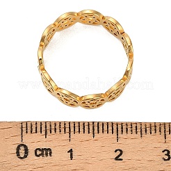 Кольца для пальцев из нержавеющей стали 304 с полой звездой для женщин&nbsp;RJEW-G353-04G