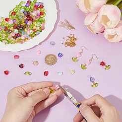 Наборы для изготовления лампворк-цветков тюльпанов и стеклянных подвесок&nbsp;DIY-AR0004-77