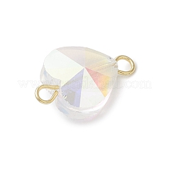 Граненые прозрачные стеклянные подвески-коннекторы PALLOY-JF04115-01