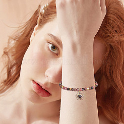 Природные родонит бисер нитей G-NB0005-33B