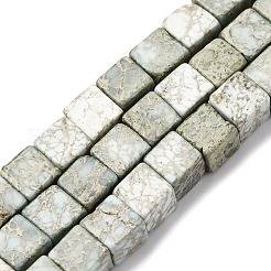 Натуральные варицитовые бусины G-B155-C05-8x8mm