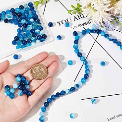 3 нити натурального полосатого агата/полосчатого агата бусины нити G-OC0004-34