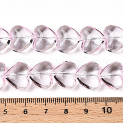 Прозрачные стеклянные бусины нити GLAA-T023-13F