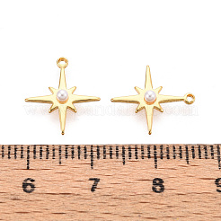 Подвески из латуни и АБС-пластика с имитацией жемчуга&nbsp;KK-N263-05G