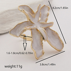 Элегантные регулируемые манжеты из цинкового сплава с цветком для женщин&nbsp;VY2870-2