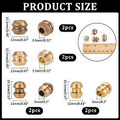 8 шт. 4 стиля для повседневного использования на открытом воздухе латунный парашютный трос европейские бусины KK-NB0003-64