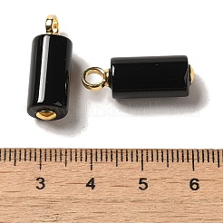 Подвески из натурального черного оникса (окрашенные и нагретые) FIND-C046-18B-G