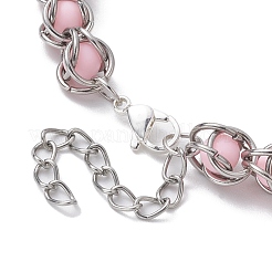 Браслеты из непрозрачного акрила из бисера&nbsp;BJEW-JB10228